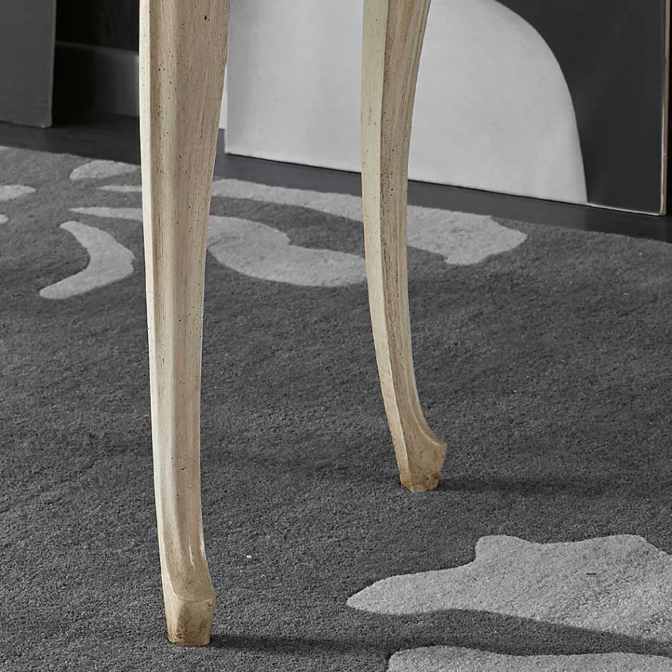 مكتب فاخر خشبي بخمسة أدراج لغرفة المعيشة، صنع في إيطاليا - كاليجولا Viadurini