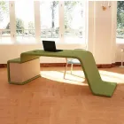 مكتب مع خزانة أدراج خشبية مصنوعة في إيطاليا، تيرالبا Viadurini