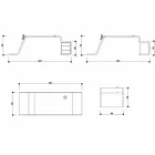مكتب مع خزانة أدراج خشبية مصنوعة في إيطاليا، تيرالبا Viadurini