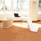 مكتب مع خزانة أدراج خشبية مصنوعة في إيطاليا، تيرالبا Viadurini