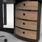 مكتب بتصميم مكتبي مع أدراج مصنوع في إيطاليا، ميلاتسو Viadurini