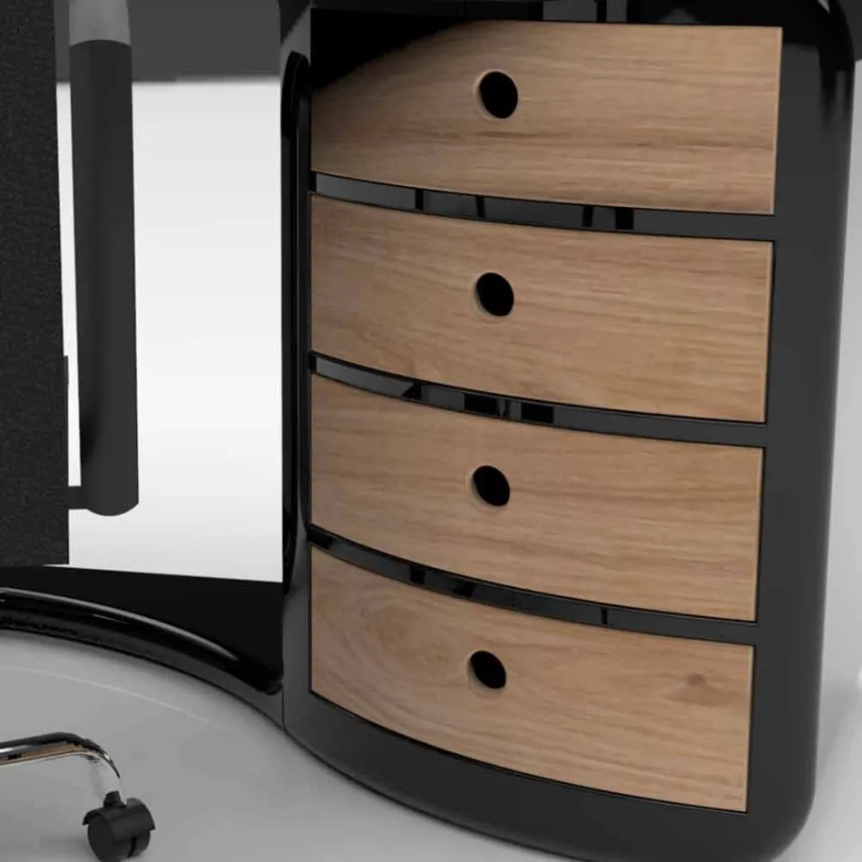 مكتب بتصميم مكتبي مع أدراج مصنوع في إيطاليا، ميلاتسو Viadurini