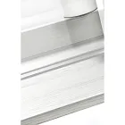 مكتب من زجاج شبكي شفاف مع رف خشبي بتصميم مميز - كاردوتشي Viadurini