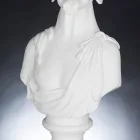 منحوتة خزفية بيضاء مصنوعة يدويًا بنسبة 100% في إيطاليا Fabas 1 Viadurini