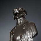 منحوتة سيراميكية سوداء مصنوعة يدويًا بنسبة 100% في إيطاليا Fabas 2 Viadurini