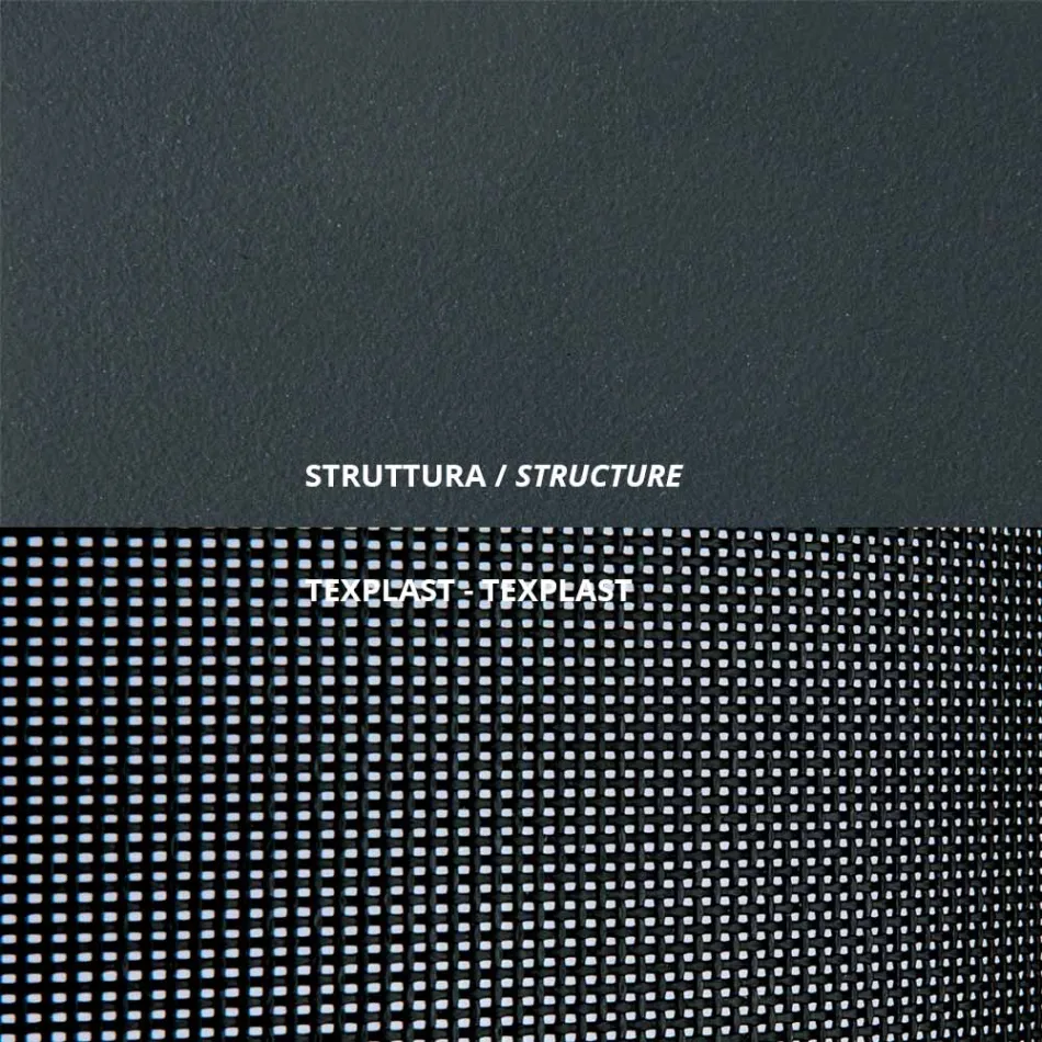 كرسي حديقة قابل للطي مصنوع من الفولاذ المجلفن، صنع في إيطاليا، قطعتان - هوبيت Viadurini