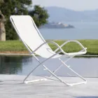 كرسي حديقة قابل للطي مصنوع من الفولاذ المجلفن، صنع في إيطاليا، قطعتان - هوبيت Viadurini