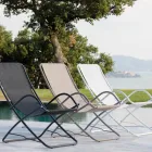 كرسي حديقة قابل للطي مصنوع من الفولاذ المجلفن، صنع في إيطاليا، قطعتان - هوبيت Viadurini