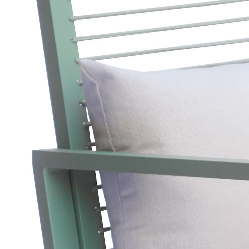 كرسي هزاز خارجي من الألومنيوم مع وسادة مبطنة - برونتولو Viadurini