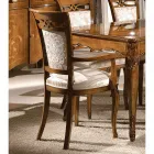 كرسي كلاسيكي منجد من خشب الجوز أو الخشب الأبيض، صنع في إيطاليا - كاليجولا Viadurini