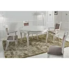 كرسي كلاسيكي منجد من خشب الجوز أو الخشب الأبيض، صنع في إيطاليا - كاليجولا Viadurini