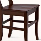 كرسي كلاسيكي بتصميم من خشب الزان الصلب، صنع في إيطاليا - كلودي Viadurini