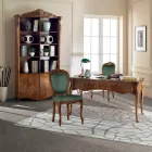 كرسي كلاسيكي من خشب الجوز أو الخشب الذهبي، صنع في إيطاليا - إمبراطور Viadurini