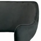 كرسي بمساند ذراعين مبطن بالكامل وأرجل فولاذية - رافينا Viadurini