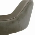 كرسي بمساند ذراعين مبطن بالكامل وأرجل فولاذية - رافينا Viadurini