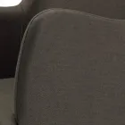 كرسي بمساند للذراعين وأرجل خشبية ومقعد مبطن صنع في إيطاليا - باري Viadurini