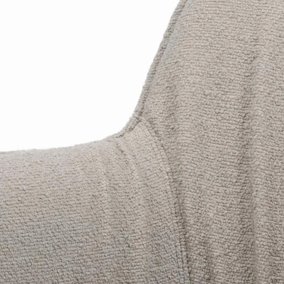 كرسي بمساند للذراعين ومقعد مبطن وأرجل فولاذية، صنع في إيطاليا - أسكولي Viadurini