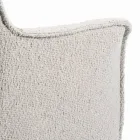 كرسي بمساند للذراعين ومقعد مبطن وأرجل فولاذية، صنع في إيطاليا - أسكولي Viadurini