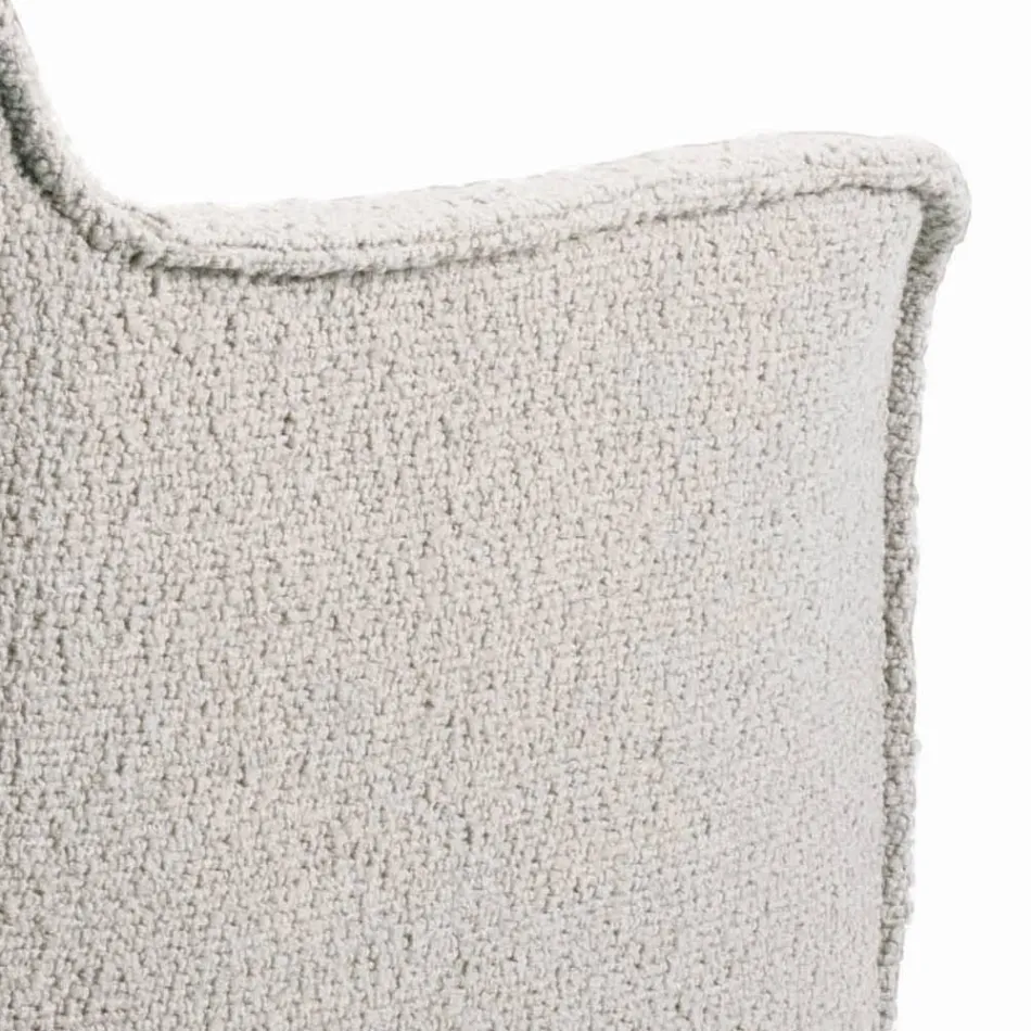 كرسي بمساند للذراعين ومقعد مبطن وأرجل فولاذية، صنع في إيطاليا - أسكولي Viadurini