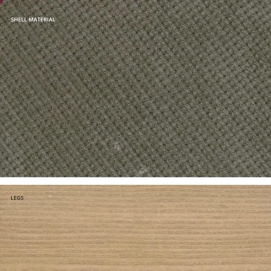 كرسي مطبخ بتصميم خشبي وقماش مصنوع في إيطاليا، إيجيزيا Viadurini