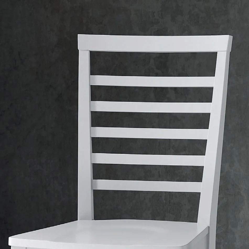 كرسي مطبخ بتصميم إيطالي من خشب الزان الصلب - جانين Viadurini