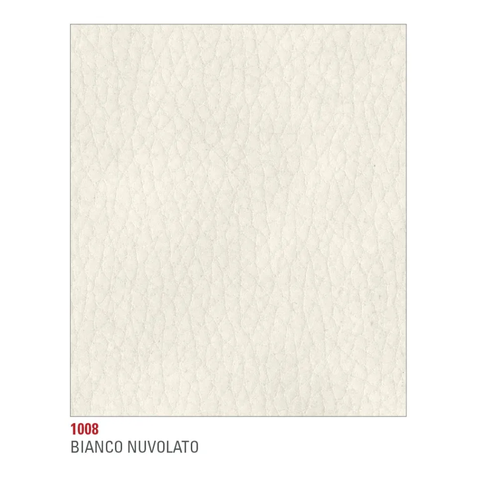 كرسي مطبخ مُنجّد بالكامل بجلد صديق للبيئة، صنع في إيطاليا، قطعتان - ماريا Viadurini