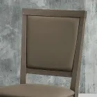 كرسي مطبخ عصري من الخشب والجلد البيئي، صنع في إيطاليا - تافر Viadurini