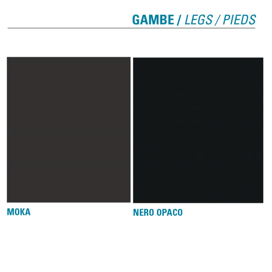 كرسي مطبخ مُنجّد بألياف دقيقة، صنع في إيطاليا، قطعتان - ريبيكا Viadurini