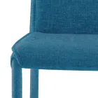 كرسي مطبخ مغطى بالقماش مصنوع في إيطاليا، 4 قطع - موناليزا Viadurini