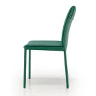 كرسي مطبخ مغطى بالقماش مصنوع في إيطاليا، 4 قطع - موناليزا Viadurini