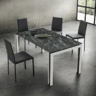 كرسي مطبخ منجد من القماش، صنع في إيطاليا، قطعتين - ماوي Viadurini