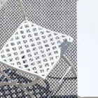 كرسي خارجي قابل للطي مصنوع من الفولاذ المجلفن، صنع في إيطاليا، قطعتين - سيلفاجيا Viadurini