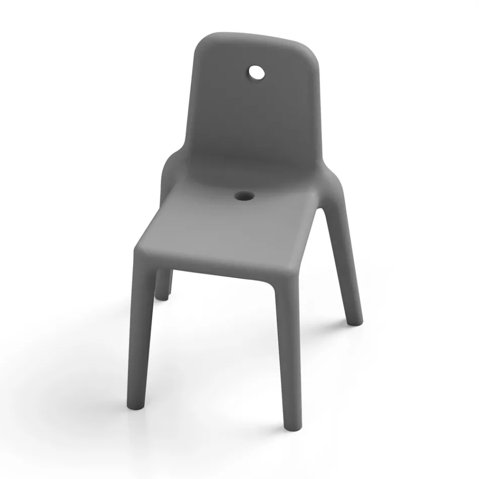 كرسي خارجي من البولي إيثيلين 15 لونًا صنع في إيطاليا قطعتين - روني Viadurini