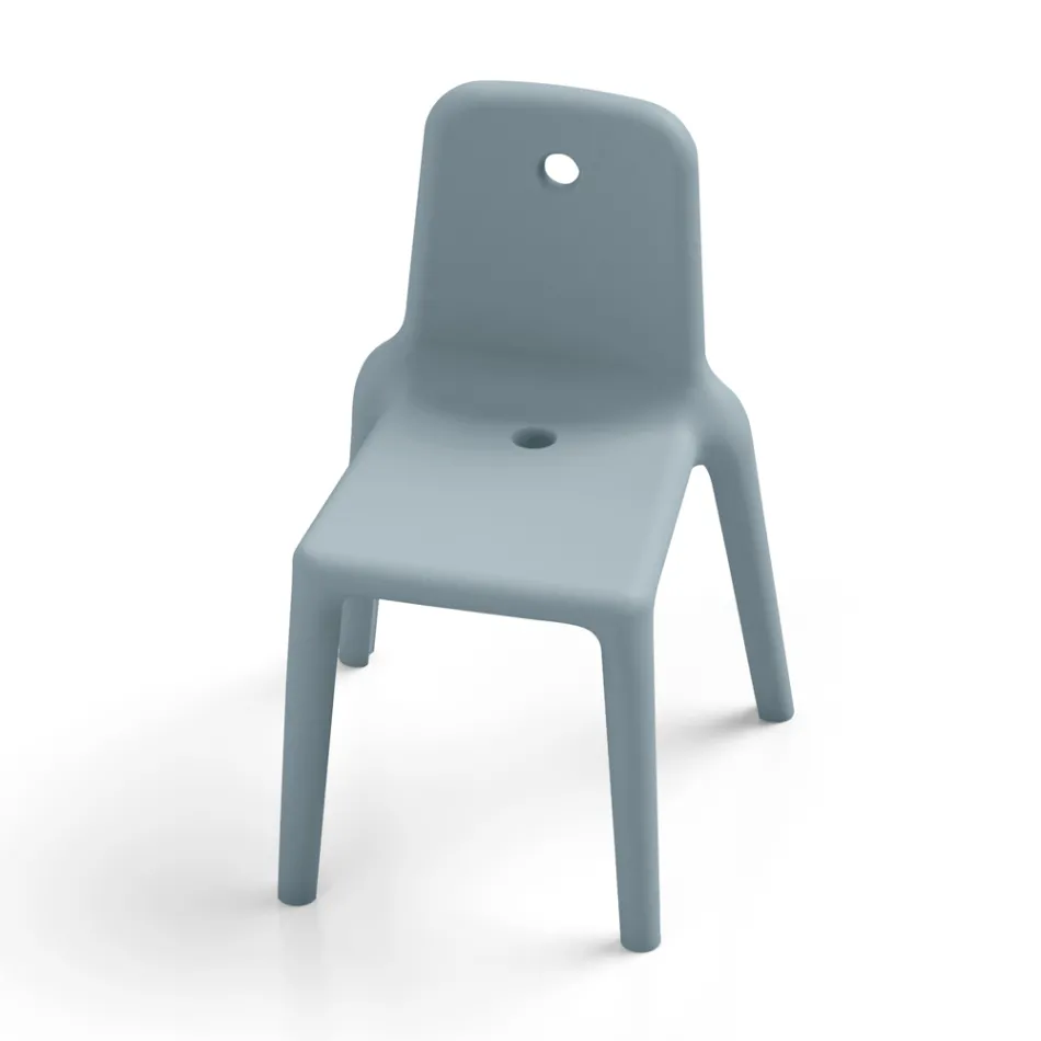 كرسي خارجي من البولي إيثيلين 15 لونًا صنع في إيطاليا قطعتين - روني Viadurini