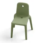 كرسي خارجي من البولي إيثيلين 15 لونًا صنع في إيطاليا قطعتين - روني Viadurini