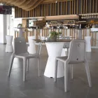 كرسي خارجي من البولي إيثيلين 7 ألوان صنع في إيطاليا قطعتين - روني Viadurini