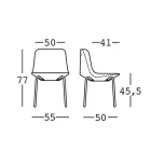 كرسي خارجي من البولي إيثيلين والألمنيوم صنع في إيطاليا قطعتين - ريزيا Viadurini
