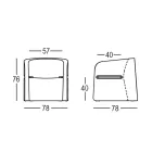 كرسي حديقة مصنوع من البولي إيثيلين وخشب البتولا، صنع في إيطاليا - تالولا Viadurini