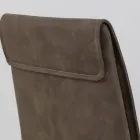 كرسي داخلي بمسند ظهر مرتفع من الجلد الصناعي صنع في إيطاليا - كليتو Viadurini