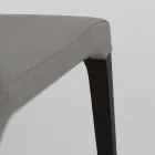 كرسي داخلي من خشب الدردار والجلد الصناعي، صنع في إيطاليا - فلوكي Viadurini