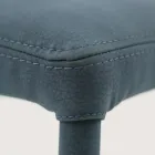 كرسي طعام مُنجّد بالكامل من الجلد الصناعي، صنع في إيطاليا - Eloi Viadurini