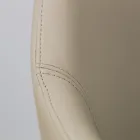 كرسي طعام مع مساند للذراعين من الجلد بلون الجليد، صنع في إيطاليا - ليان Viadurini