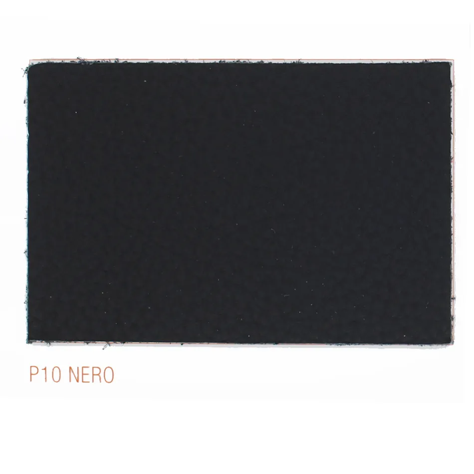 كرسي طعام بمساند ذراعين منجد بجلد أسود، صنع في إيطاليا - ماير Viadurini