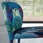 كرسي طعام بمقعد وأرجل مبطنة، صنع في إيطاليا - فيرونا Viadurini