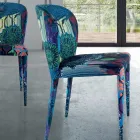 كرسي طعام بمقعد وأرجل مبطنة، صنع في إيطاليا - فيرونا Viadurini