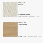 كرسي طعام بمقعد من القماش وهيكل من خشب الدردار - عائشة Viadurini