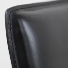 كرسي طعام بهيكل كورتن ومقعد جلدي، صنع في إيطاليا - أوريتا Viadurini