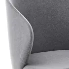 كرسي طعام بهيكل معدني ومقعد مخملي صنع في إيطاليا - رودينو Viadurini