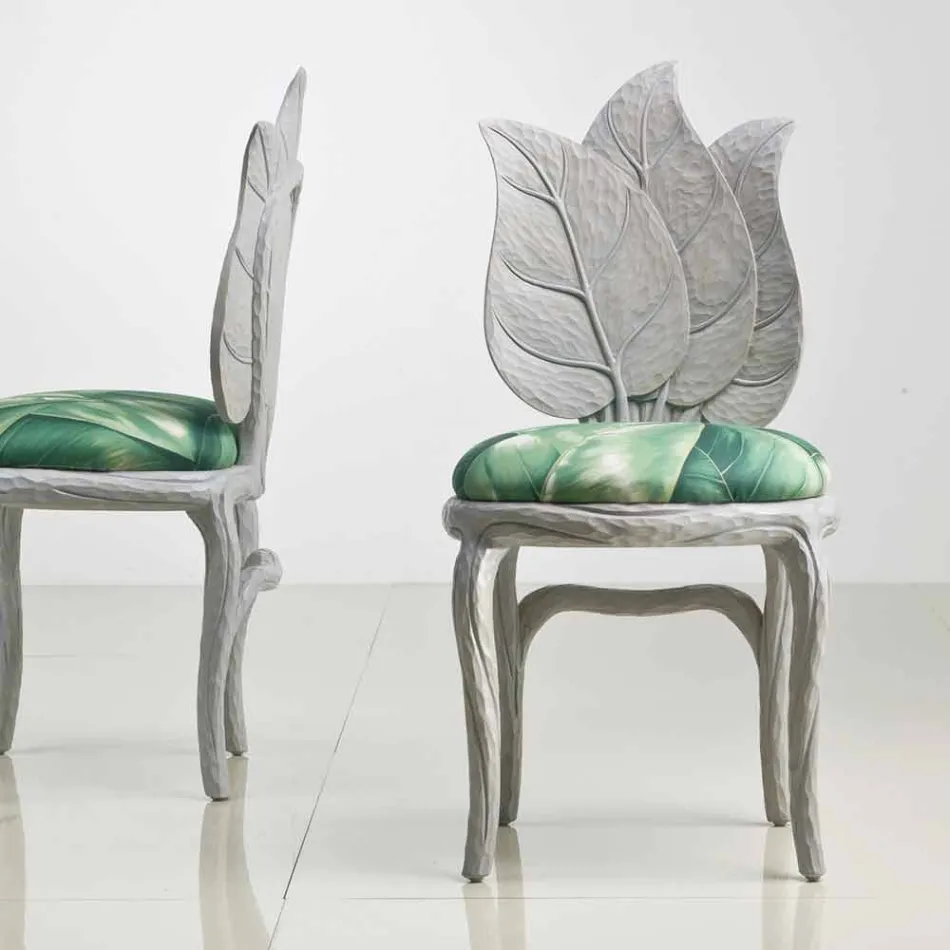 كرسي طعام مبطن بتصميم عصري، صنع في إيطاليا، دانيال Viadurini