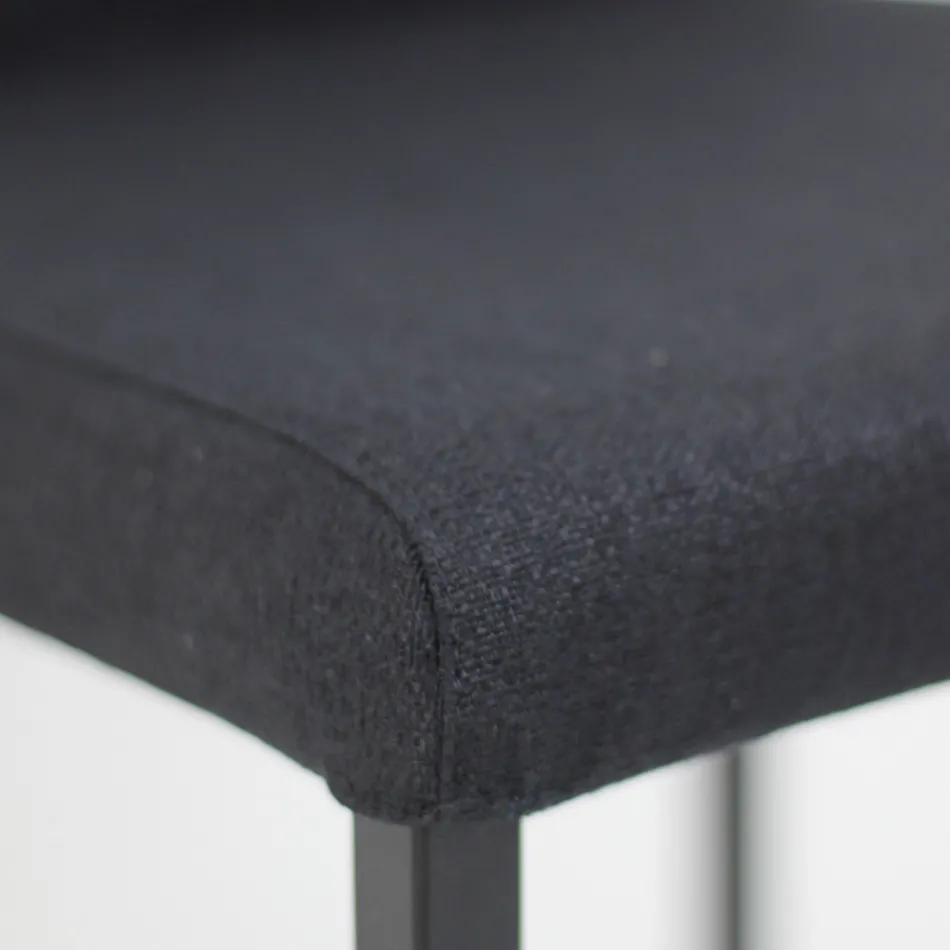 كرسي طعام من القماش بمسند ظهر مرتفع صنع في إيطاليا - أوريتا Viadurini